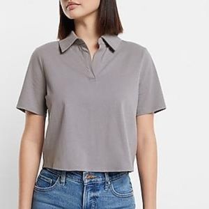 NWT Express crop v-neck shirt